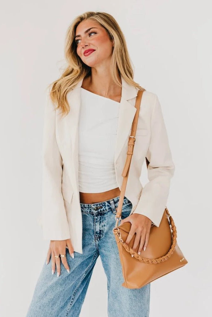 Shay Crossbody Bag Camel - Fleur-De-Lis Boutique