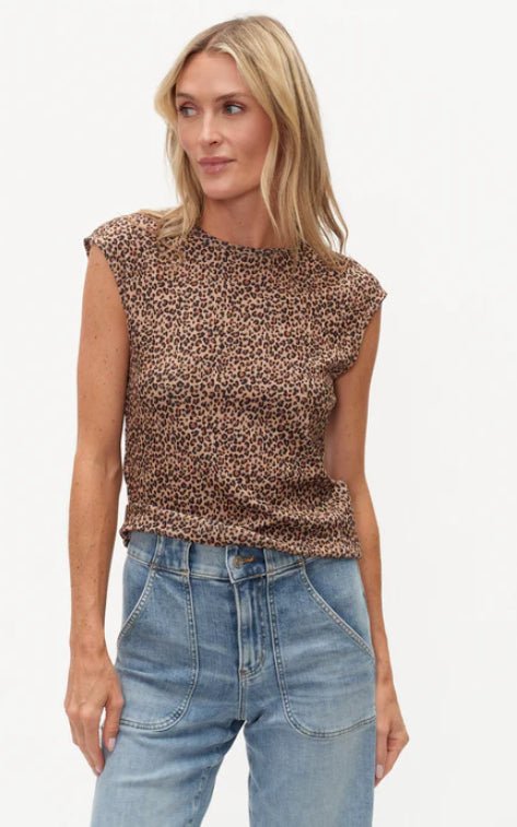 Six Fifty Cheetah Crew Neck Top - Fleur - De - Lis Boutique