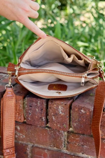 Caroline Hill Ariana Crossbody Saddle - Fleur-De-Lis Boutique