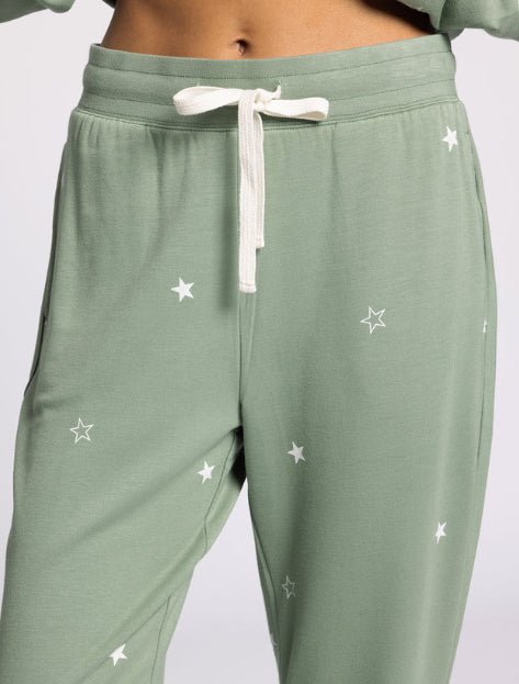 Belle Pajama Set Sage Stars - Fleur - De - Lis Boutique