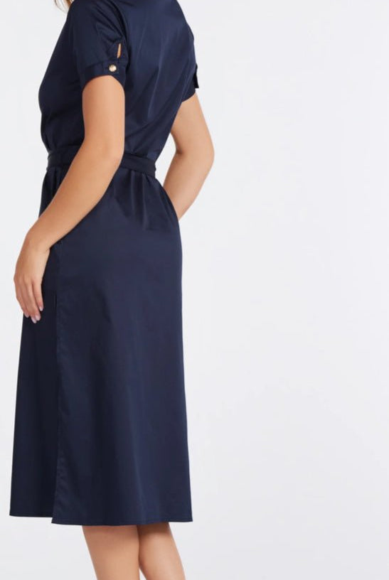 Bishop & Young Lauren Button Front Shirt Dress - Fleur - De - Lis Boutique