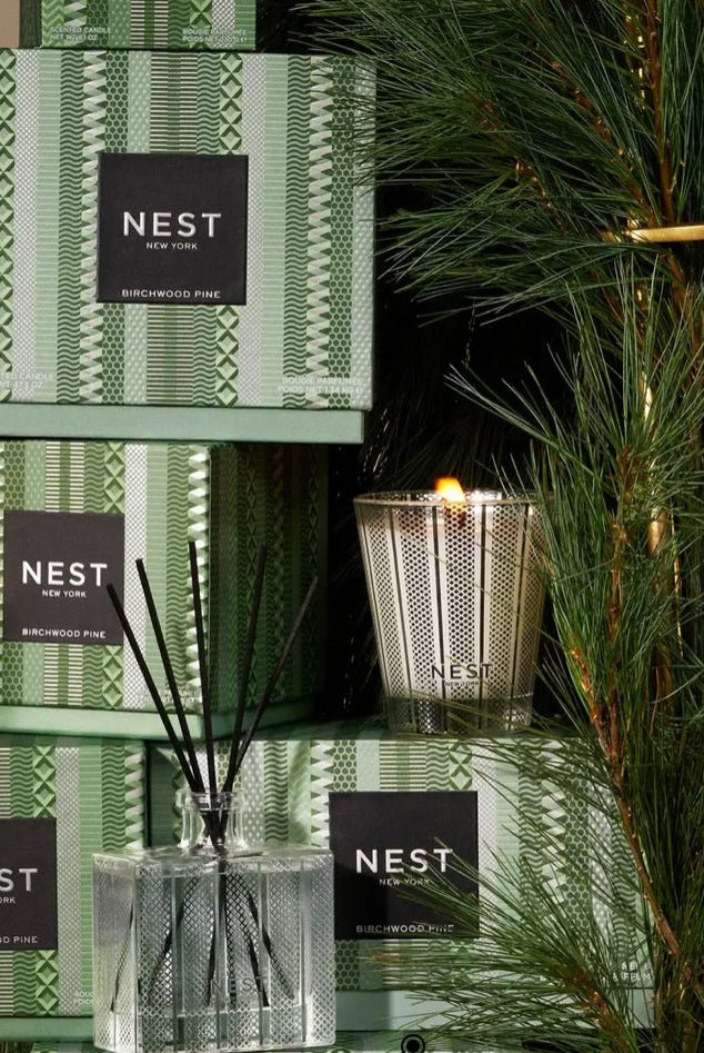 NEST Classic Candle 8.01oz Birchwood Pine Silver - Fleur-De-Lis Boutique