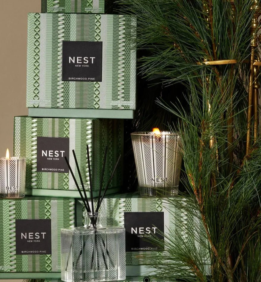 NEST Classic Candle 8.01oz Birchwood Pine Silver - Fleur-De-Lis Boutique