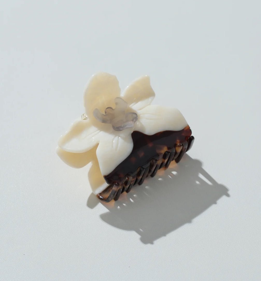 adorro Orchid Flower Claw Clip - Fleur-De-Lis Boutique