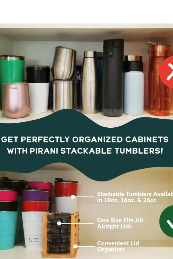 Pirani Insulated Stackable Tumbler 26oz Sand Castle - Fleur - De - Lis Boutique