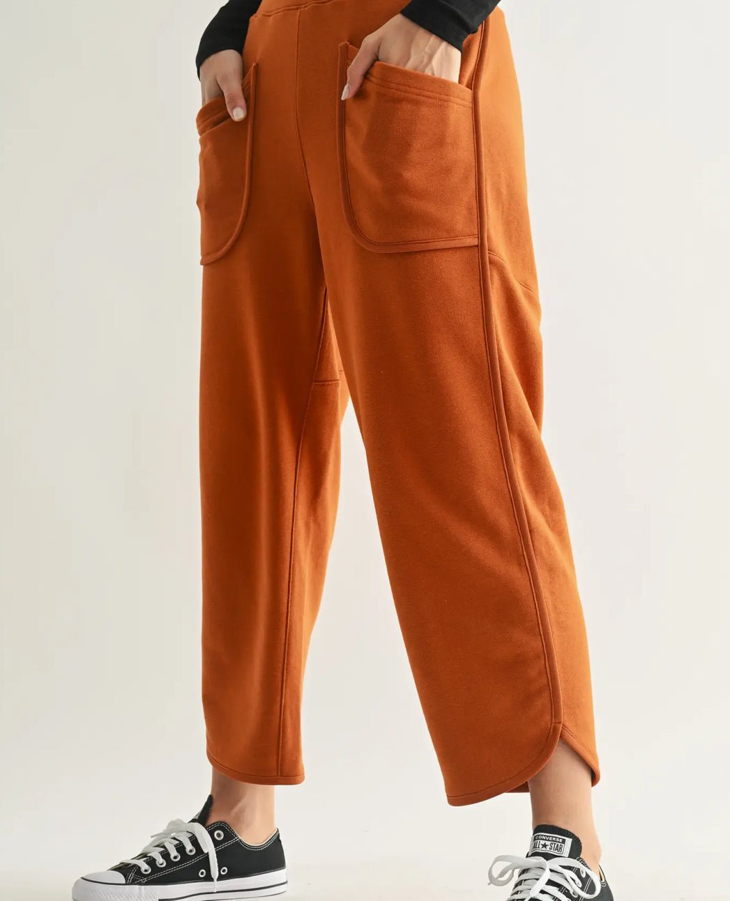 Dune Drift Curved Cropped Pants - Fleur - De - Lis Boutique