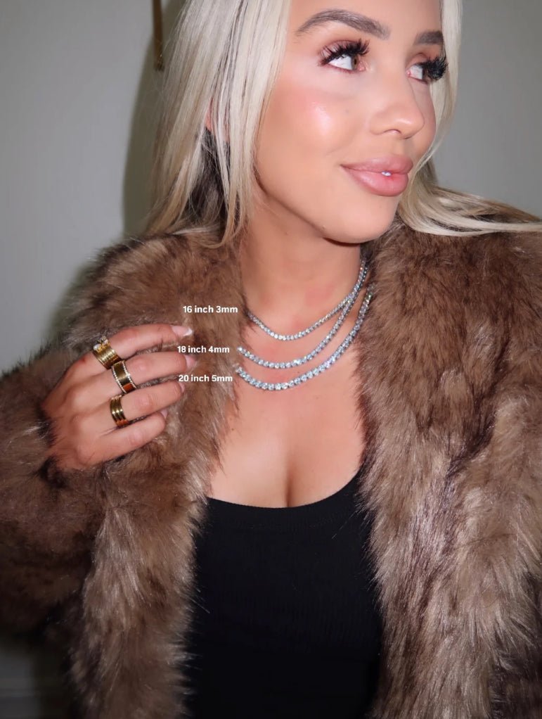 Chansutt Pearls 18 Inch Luxe Tennis Necklace - Fleur - De - Lis Boutique