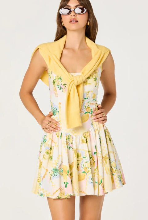 ASTR Reina Dress Lemon Paradise - Fleur - De - Lis Boutique