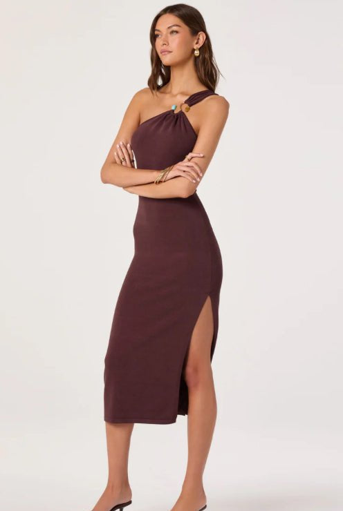 ASTR Ania Dress Brown - Fleur-De-Lis Boutique