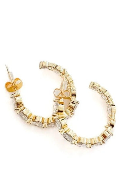 Pretty Simple Darling Delight Hoop Earrings Waterproof - Fleur-De-Lis Boutique