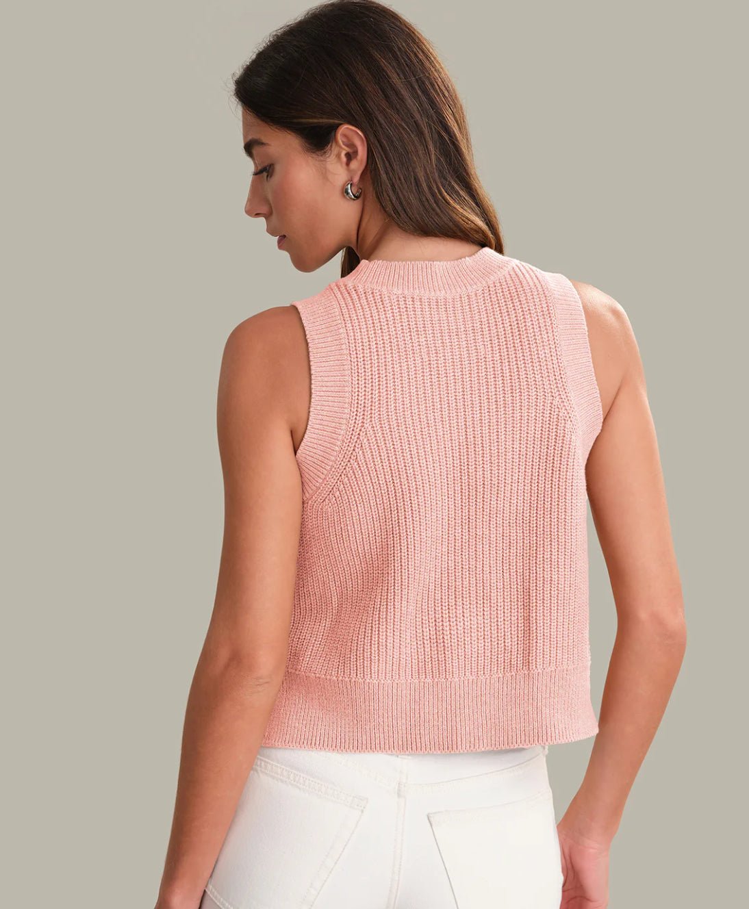525 America High Crew Neck Tank Pink Salt - Fleur - De - Lis Boutique