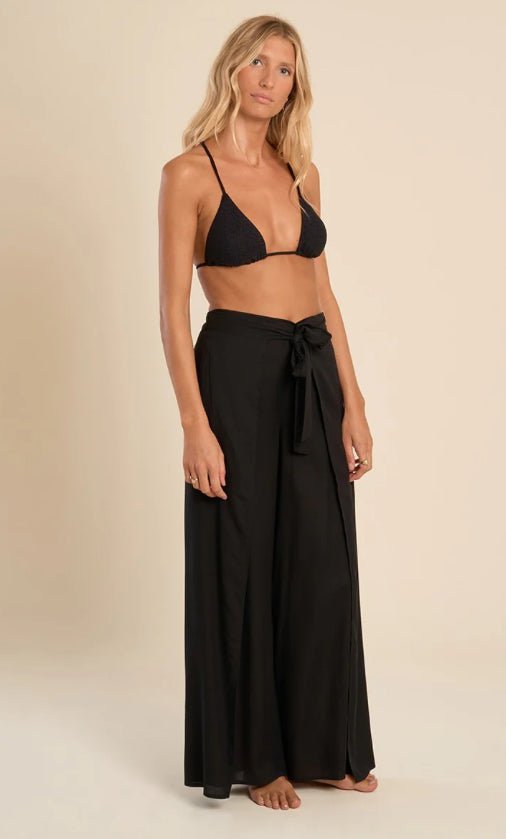 Molly Bracken Wide Waistband Tie Pants - Fleur - De - Lis Boutique