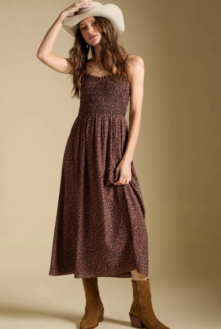 Saltwater Luxe Laken Midi Dress Mocha - Fleur-De-Lis Boutique