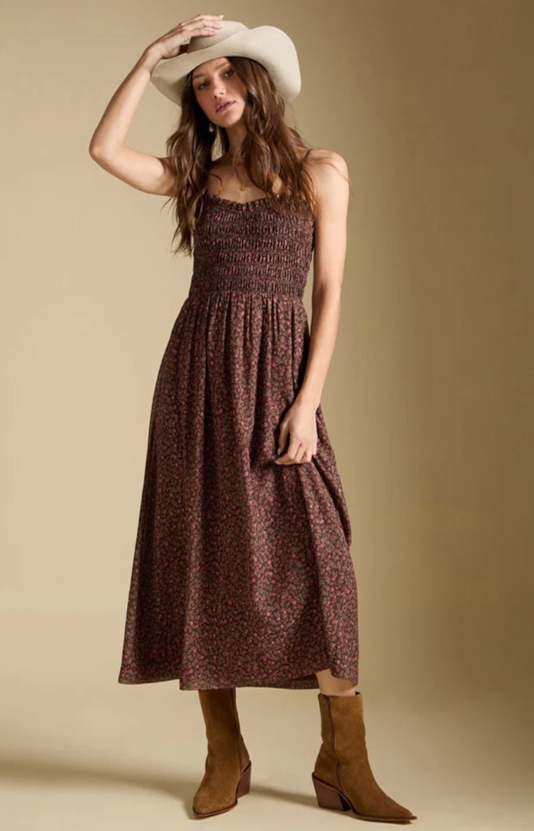 Saltwater Luxe Laken Midi Dress Mocha - Fleur-De-Lis Boutique