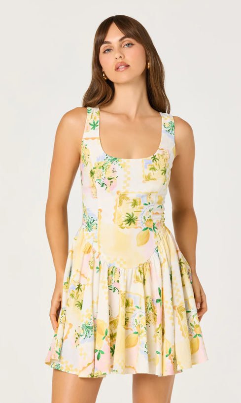 ASTR Reina Dress Lemon Paradise - Fleur - De - Lis Boutique