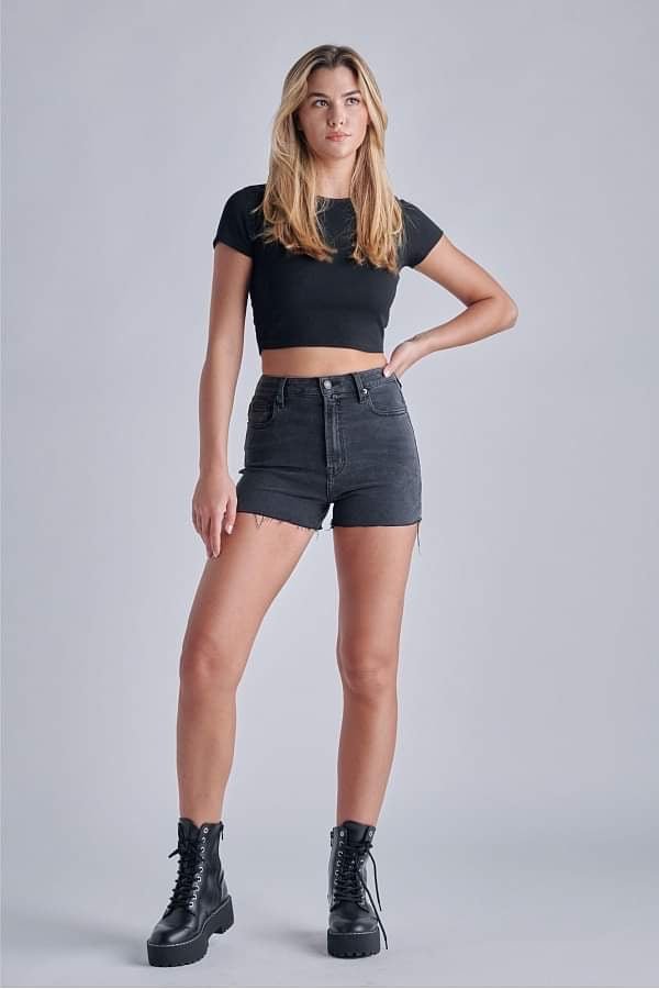 Finn High Rise Denim Shorts - Fleur - De - Lis Boutique