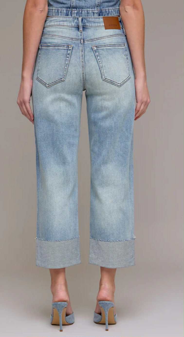 Hidden Ella High Rise Cropped Wide Straight Vintage - Fleur - De - Lis Boutique