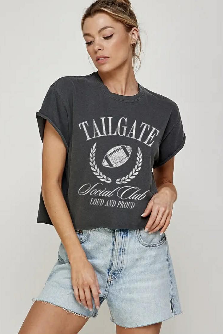 Tailgate Social Club Vintage Graphic Tee - Fleur-De-Lis Boutique