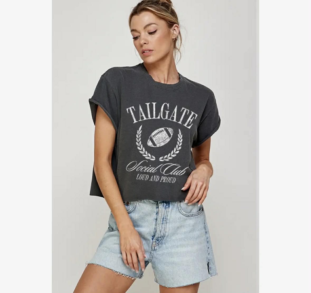 Tailgate Social Club Vintage Graphic Tee - Fleur-De-Lis Boutique