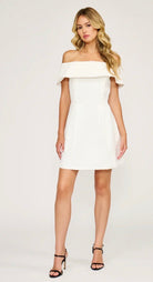 Lucy Paris Erin Off The Shoulder Mini Dress - Fleur - De - Lis Boutique