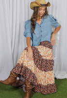 Collared Puff Sleeve Blouse - Fleur - De - Lis Boutique