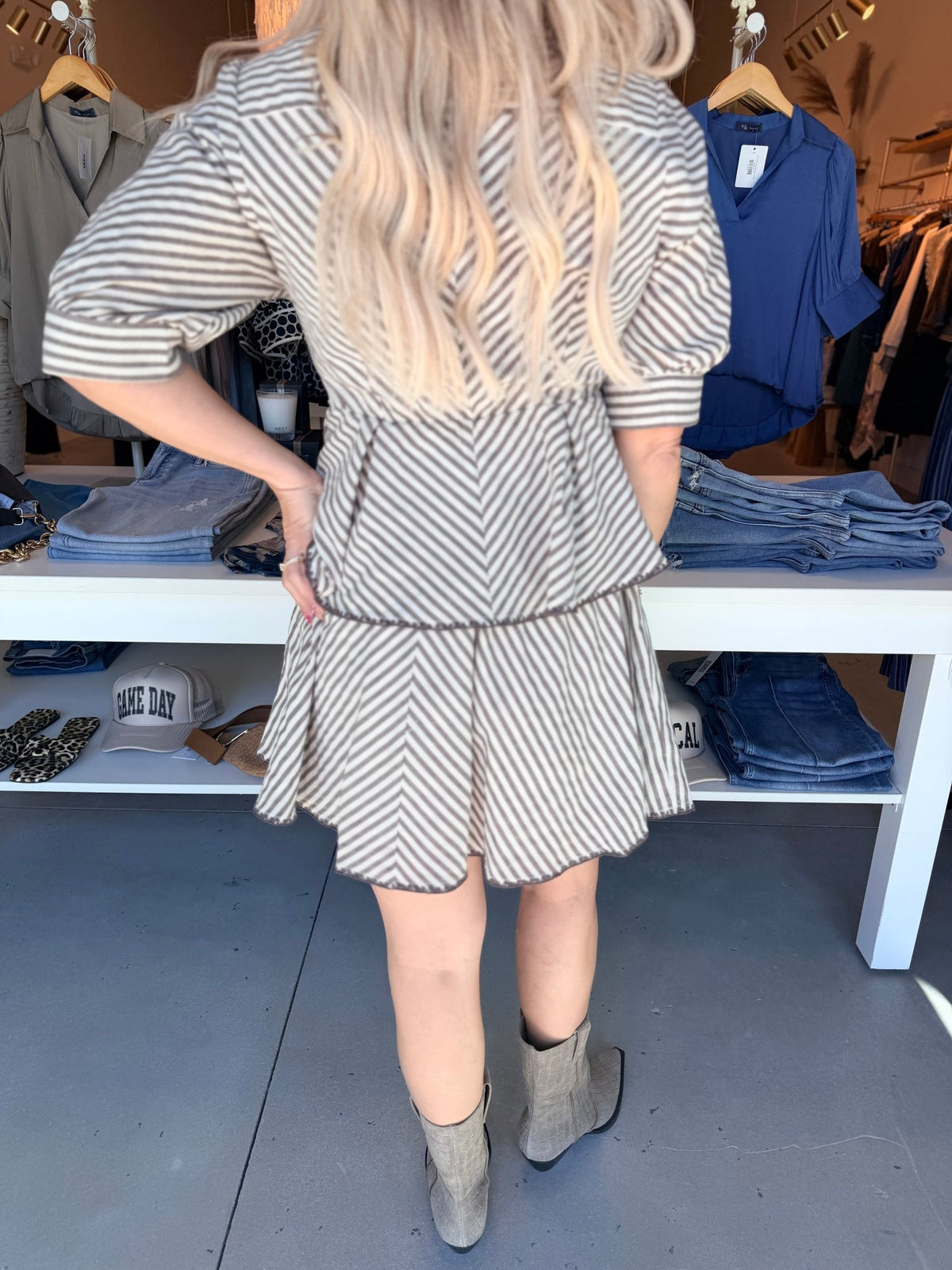 Aylaya Jackie Striped Shirt - Fleur-De-Lis Boutique