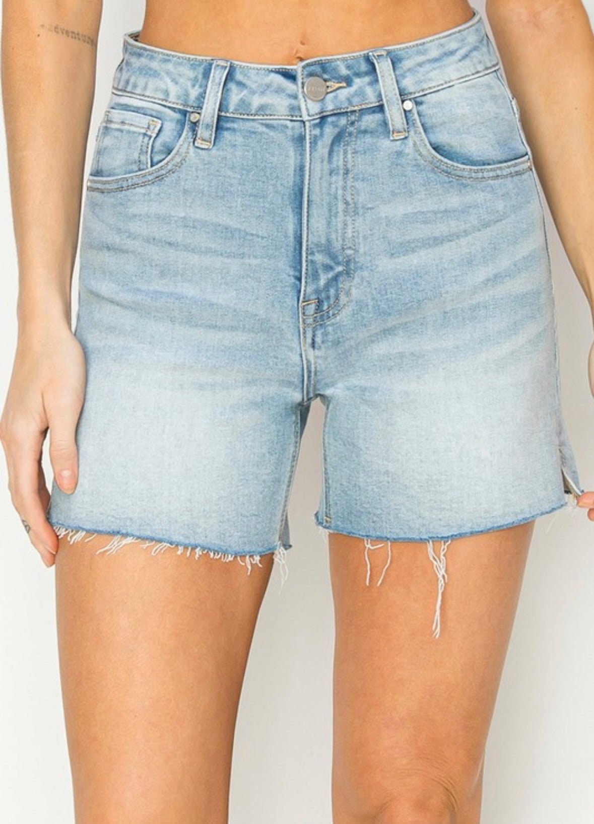 Risen Tinsley Denim Shorts - Fleur - De - Lis Boutique