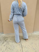 Dex Knit Lounge Pant Washed Light Blue - Fleur - De - Lis Boutique