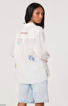 ASTR Trace Embroidered Picnic Shirt - Fleur - De - Lis Boutique