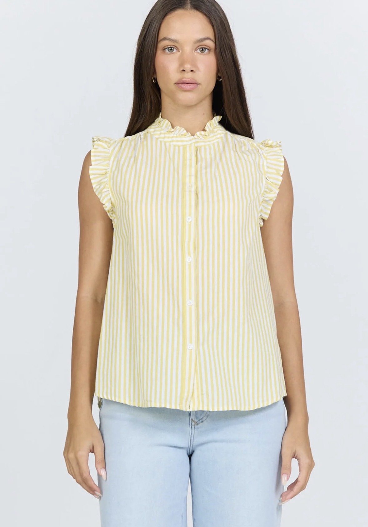 Dear John Lucia Top Lemon Stripe - Fleur - De - Lis Boutique