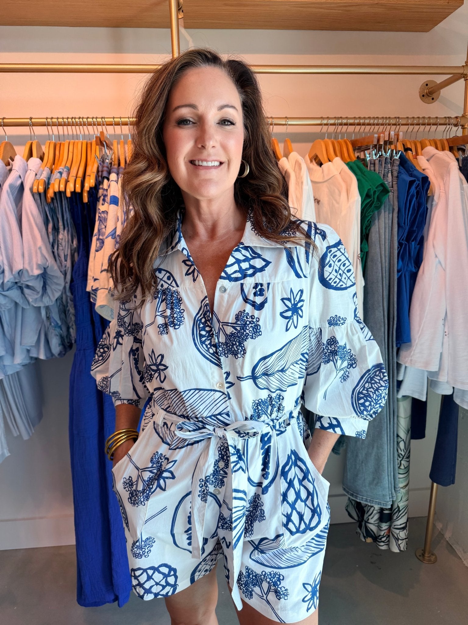 Meet Me In Santorini Tropical Delight Romper - Fleur - De - Lis Boutique