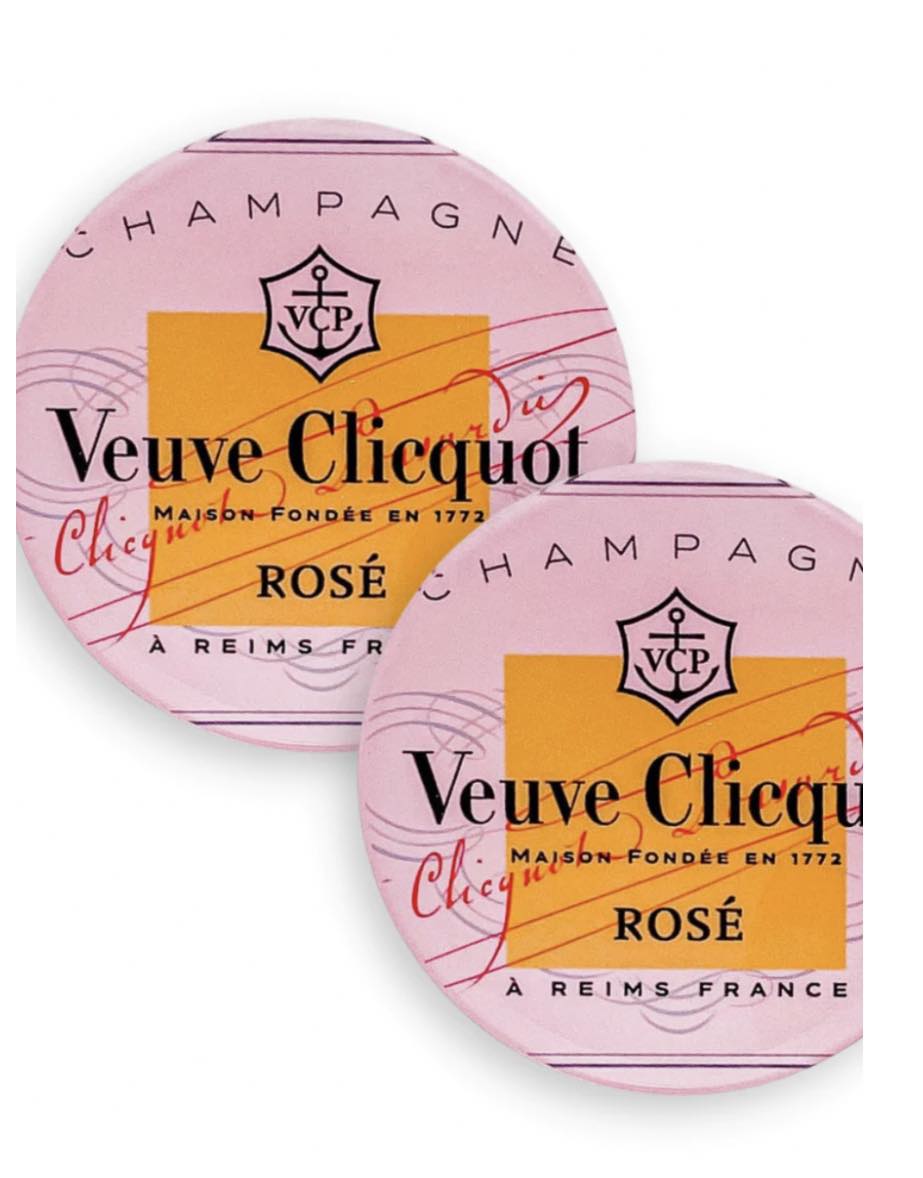 Veuve Clicquot Coasters - Set of 2 - Fleur - De - Lis Boutique