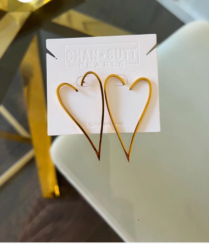 XL Heart Earrings - Fleur - De - Lis Boutique
