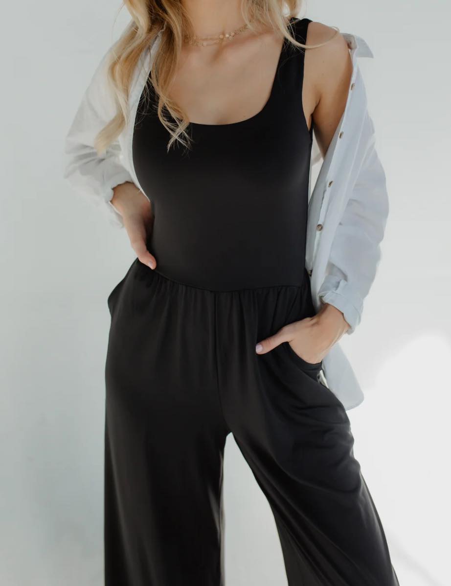 Olivia Tank Jumpsuit - Fleur - De - Lis Boutique