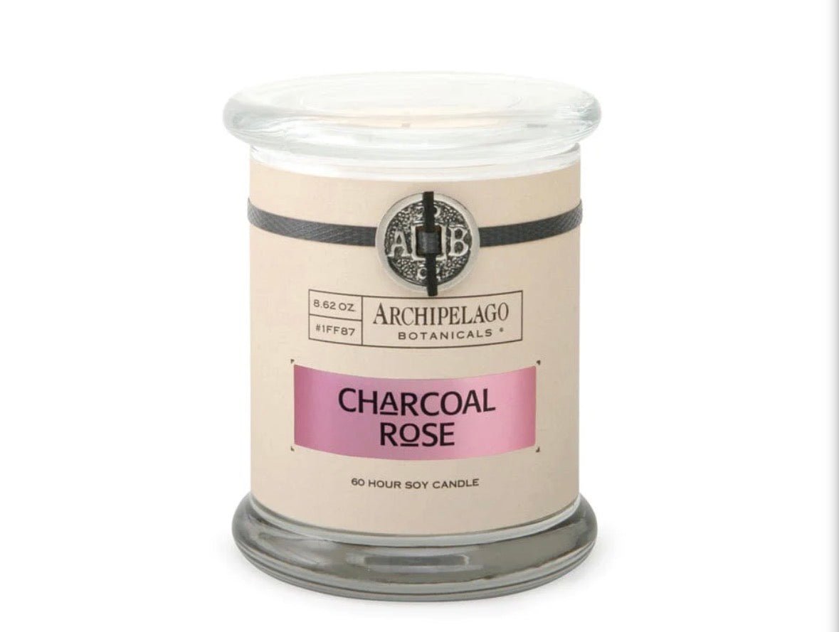 Archipelago Charcoal Rose Jar Candle - Fleur - De - Lis Boutique
