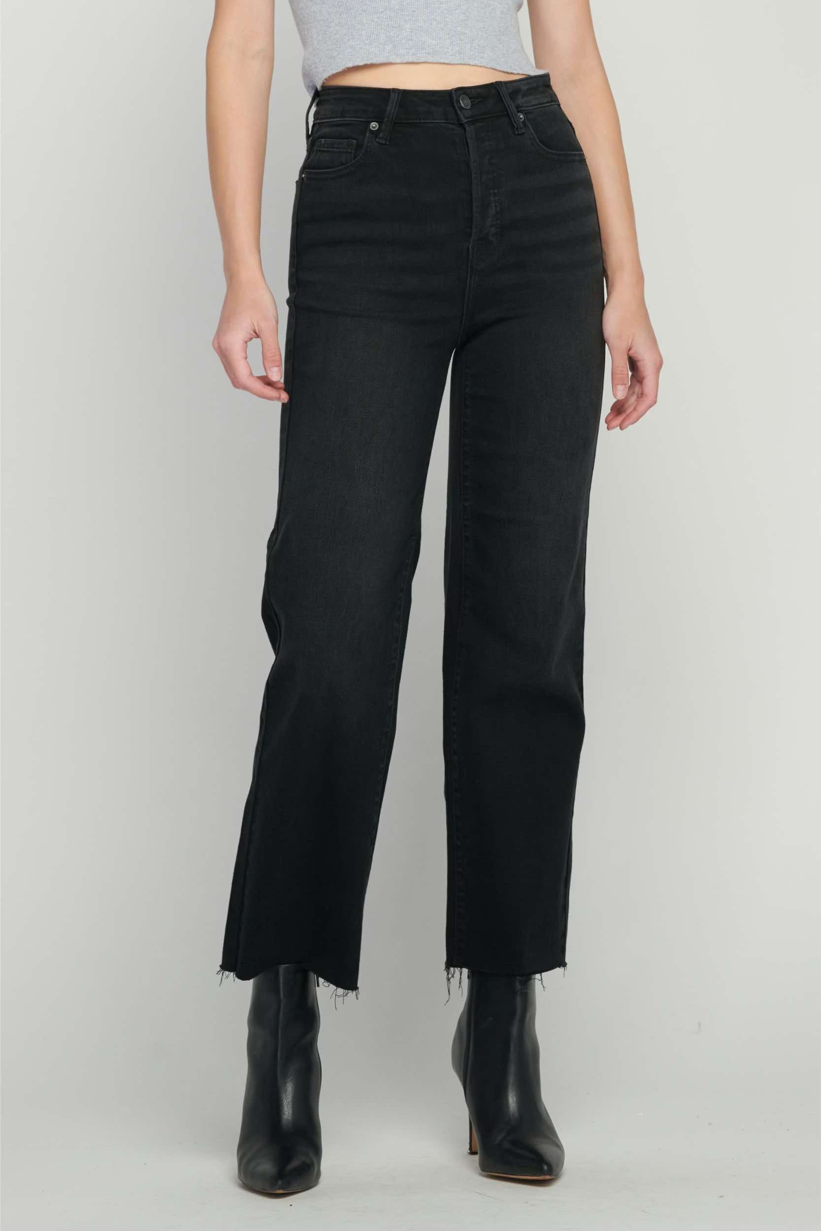 Tracey High Waist Wide Straight Jean - Fleur - De - Lis Boutique