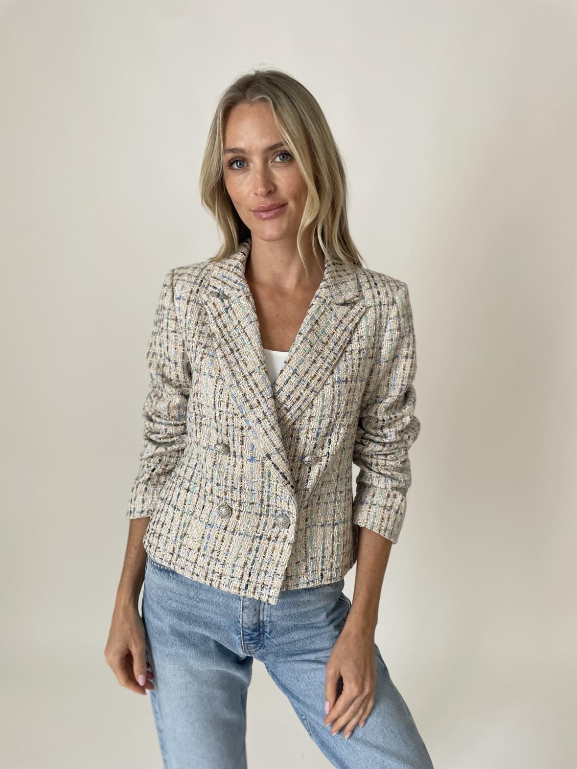 Tweed Katy Blazer - Six Fifty Clothing - Fleur - De - Lis Boutique