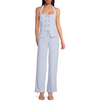Lucy Paris Valli Trousers - Blue - Fleur - De - Lis Boutique