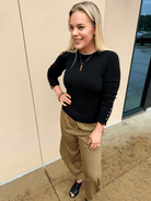 Sincerely Ours Sami Sweater Black - Fleur-De-Lis Boutique