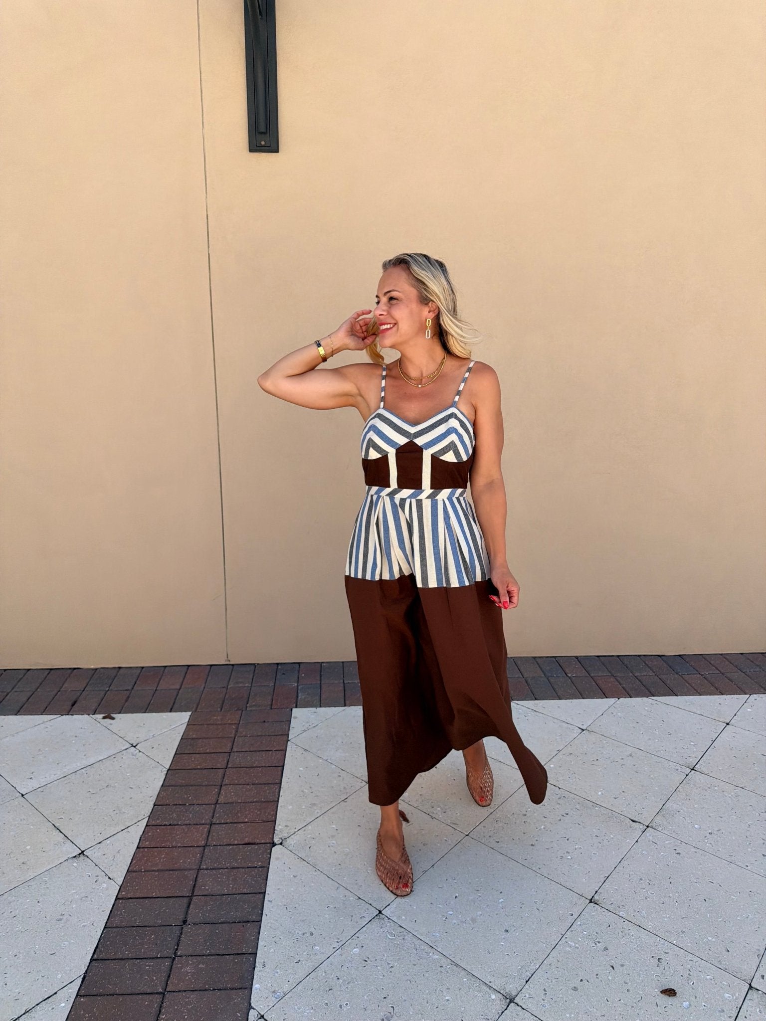 Azura Striped Bustier Maxi Dress - Fleur-De-Lis Boutique