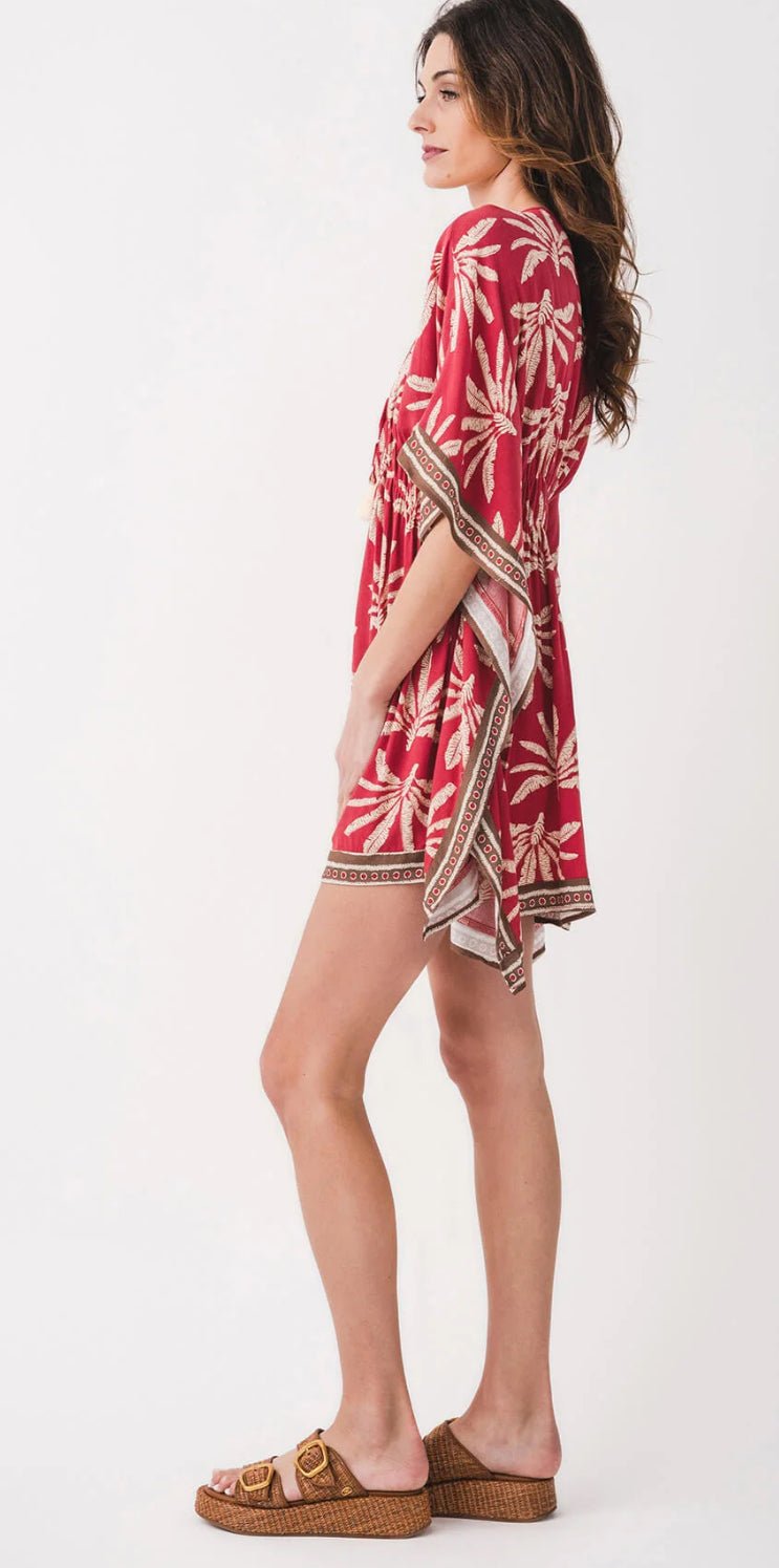Surf Gypsy Printed Crepe Cover Up - Fleur - De - Lis Boutique