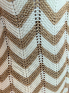 Surf Gypsy Ivory Gold Chevron Lurex - Fleur - De - Lis Boutique