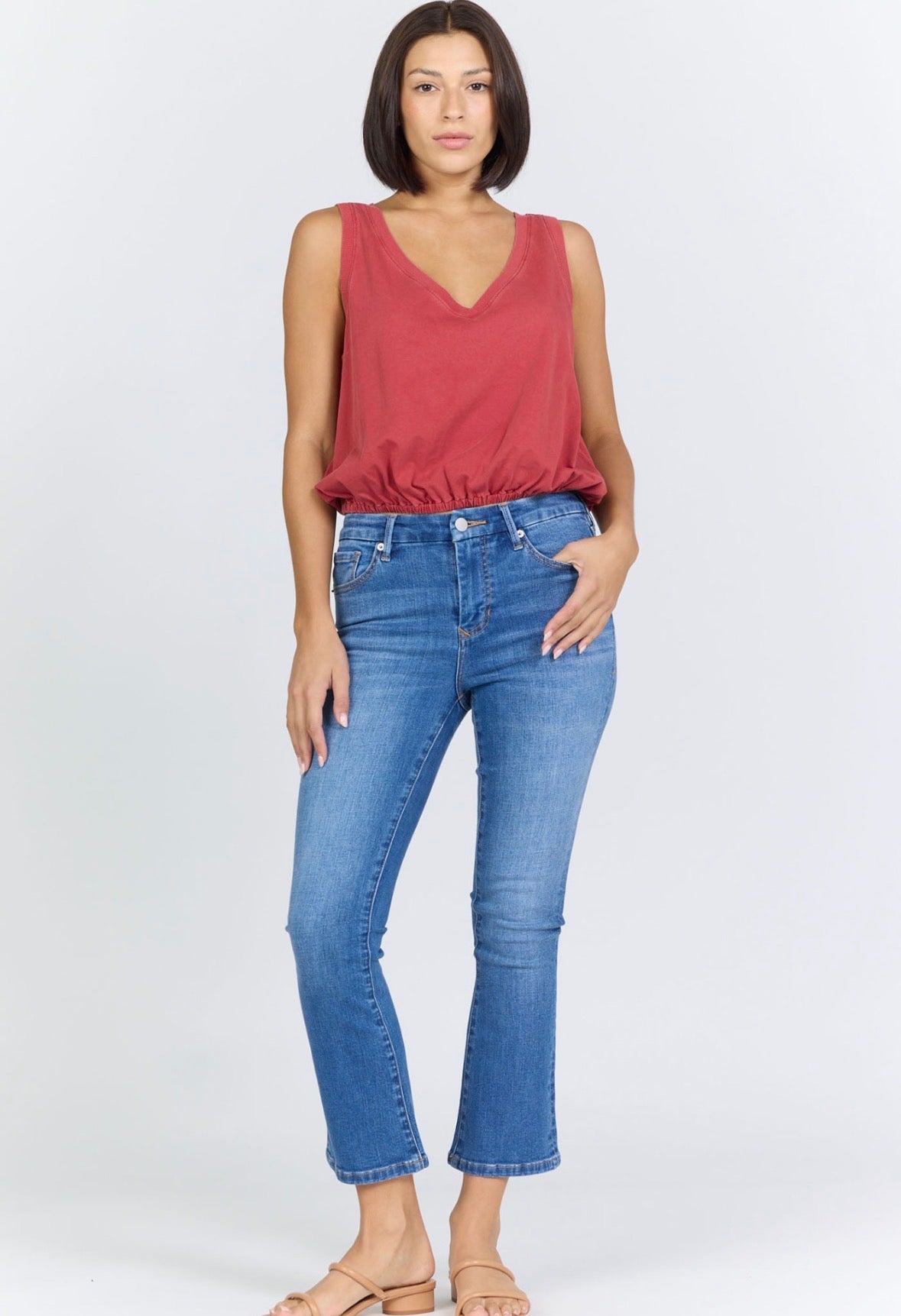 Dear John Alexi Top Salsa - Fleur - De - Lis Boutique