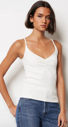 Bobi Los Angeles Shirred Front Cami - Fleur - De - Lis Boutique