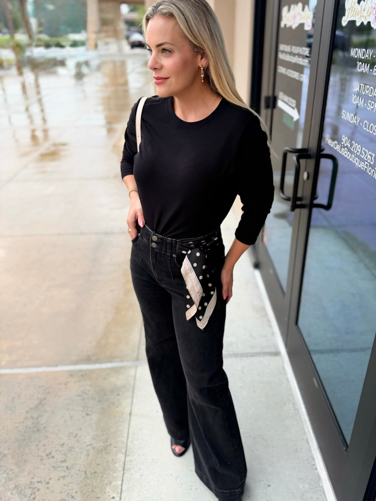 Another Love Elva Top Black - Fleur-De-Lis Boutique