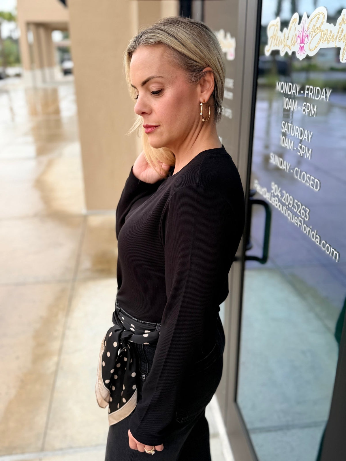 Another Love Elva Top Black - Fleur-De-Lis Boutique