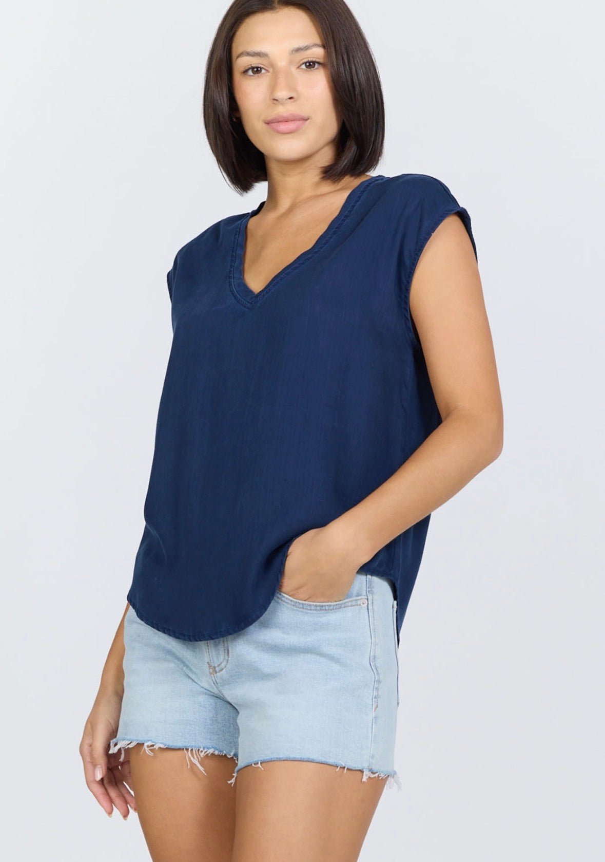 Dear John Yanis Top Navy - Fleur - De - Lis Boutique