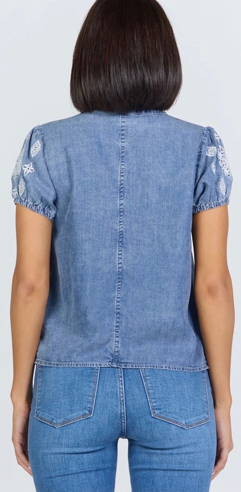 Dear John Chaya Top Blue Steel - Fleur - De - Lis Boutique