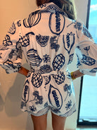 Meet Me In Santorini Tropical Delight Romper - Fleur - De - Lis Boutique