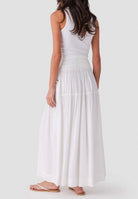 Elan Smocked Midi Skirt Resort - Fleur-De-Lis Boutique